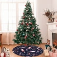 thumbnail image 7 of KLL 48" Christmas Tree Skirt Love Wine Xmas Tree Skirts Mat for New Year Xmas Holiday Party Indoor Outdoor Home Decoration, 7 of 7