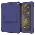 thumbnail image 5 of Kids Case for Amazon Fire 10 Pro/10 Plus/HD 10 Tablet(11th Generation, 2021 Release) - Heavy Duty Durable Shockproof Protective Case with Foldable Kickstand Rugged Silicone EVA Cover,Darkblue, 5 of 6