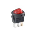thumbnail image 4 of 10Pcs Small Size Round Rocker Switch LED Illuminated Car board Boat Van KCD-15 15mm 2/3PIN I/O Button Power Switches ,Easy to Install, 4 of 5