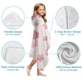 thumbnail image 7 of Pioneer Flower Floral Print Pattern Hooded Bath Towel，60"x35" for Ages 3 To 12 Kids, Quick Dry Lightweight Soft Microfiber Hood Beach Towel Cover Up for Kids, 7 of 7