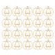 thumbnail image 1 of 20pcs Accesorios de joyería de Halloween Resina UV Adhesivo Marco de metal Costilizado Handmade Colte de colgantes Joyas divertidas Gotas colgantes (estilo de la cabeza de calabaza), 1 of 6