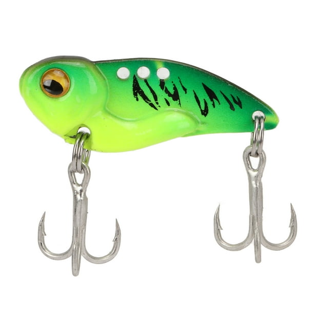 Artificial Bait, VIB Fishing Lure Reusable Portable For Bass Green Body And  Black Stripes 