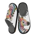 thumbnail image 2 of IAUYY Memory Foam House Slippers Suitable for Both Men and Women. Comfortable, Anti-Slip Plush Flat-Bottomed Slippers The Best Holiday Gift Zebra, 2 of 9