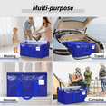 thumbnail image 6 of Homaryx 8 Pack Extra Large Heavy Duty Moving Bags, Blue Storage Totes with Zippered Lids and Reinforced Handles for Clothes, Dorm and Moving, Blue, 6 of 7