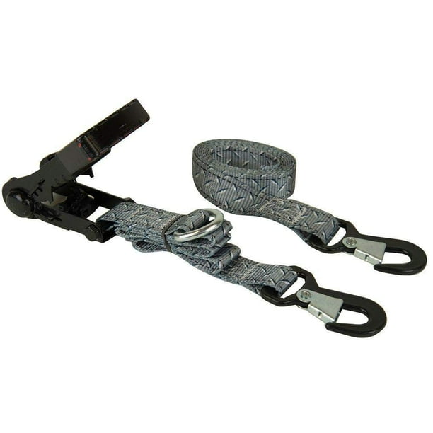Ratchet Tie-Down Keeper 47354 Ergo-Torque, 8 pies y 800 libras, paquete de 2