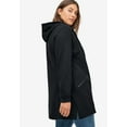thumbnail image 2 of Ellos Women's Plus Size Zip-Front Hoodie With Zip Pockets French Terry Long Oversized Jacket, 2 of 3