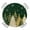 Green, variant on Christmas Cardinal Round Tablecloth for 36-44 Inch Tables,Fitted Table Cover with Elastic Edge,Xmas Winter Pine Flower Berry on Linen Waterproof Outdoor Table Cloth Protector for Patio Garden Dinner