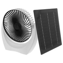 SEWCHICS Solar Powered Fan Black for Home Portable Design No Electricity Needed