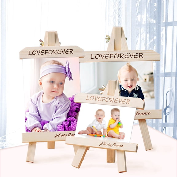 Moluckfu 1Pack Housewarming Picture Frame Solid Wood Dustproof Photography Small Photo Frame for Friends