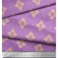 thumbnail image 2 of Soimoi Cotton Jersey Fabric Floral Block Printed Craft Fabric by The Yard 58 Inch Wide, 2 of 5