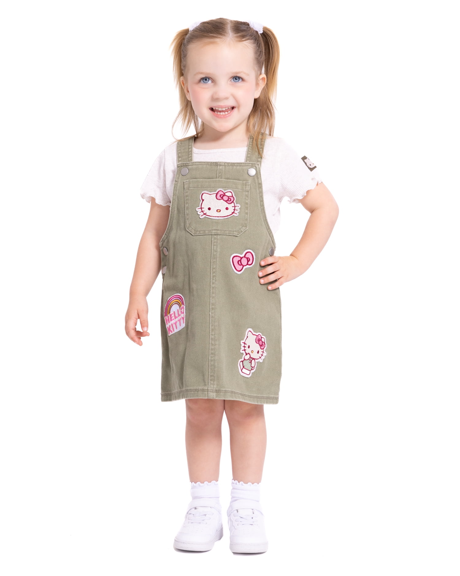 Hello Kitty Toddler Girls Short Sleeve Tee and Cotton Skirtall Set, 2 Piece, Sizes 12M-5T
