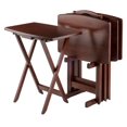 thumbnail image 1 of Winsome Darryl Ensemble de 5 tables à collation surdimensionnées, noyer, 1 of 9