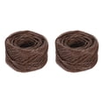 thumbnail image 1 of Uxcell 2Pcs 200ft/61m Cuerda de Mecha de Cera de Abejas, Mechas para Hacer Velas de 1.2mm de Grosor con Cera de Abejas Natural Bien Encerada para Hacer Cuerdas de Velas, Café, 1 of 7