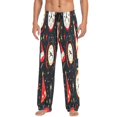 thumbnail image 2 of Clocks and Party Hats Mens Cotton Pajama Pants Long Staple Lightweight Sleep Bottoms with Pockets Breathable, 2 of 7