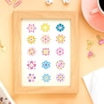thumbnail image 4 of 2 plantillas de flores en miniatura para pintar, 20 estilos de plantillas reutilizables de mandalas florales para dibujar, plantillas para manualidades y pintura DIY, 4 of 7