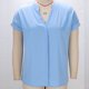 thumbnail image 5 of Mujeres Más Tamaño Manga Corta Tops Color Sólido Cuello Redondo Casual Camiseta Suave Transpirable, Mujeres Más Tamaño de Verano Tops, 5 of 7