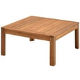 thumbnail image 6 of 4 Pieces Patio Furniture Sets, A-cacia Wood Outdoor Sectional Sofas with Coffee Table, All-Weather Conversation Sets with Cushions for Backyard, Deck, Gray, 6 of 8