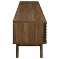 thumbnail image 4 of Allora Mid-Century Wood TV Stand for TVs up to 70" with 4 Cubbies in Walnut, 4 of 7