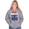 thumbnail image 3 of US Air Force Patriotic Sonic Boom Zip Up Hoodie Men's Women's Brisco Brands S, 3 of 6