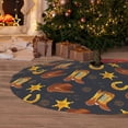thumbnail image 6 of Sikiie Wild West Golden Horseshoe 30-48 inches {designName} Print Christmas Tree Skirt Snowman Xmas Tree Skirt with Edge Christmas Decorations for Holiday Party-48", 6 of 7