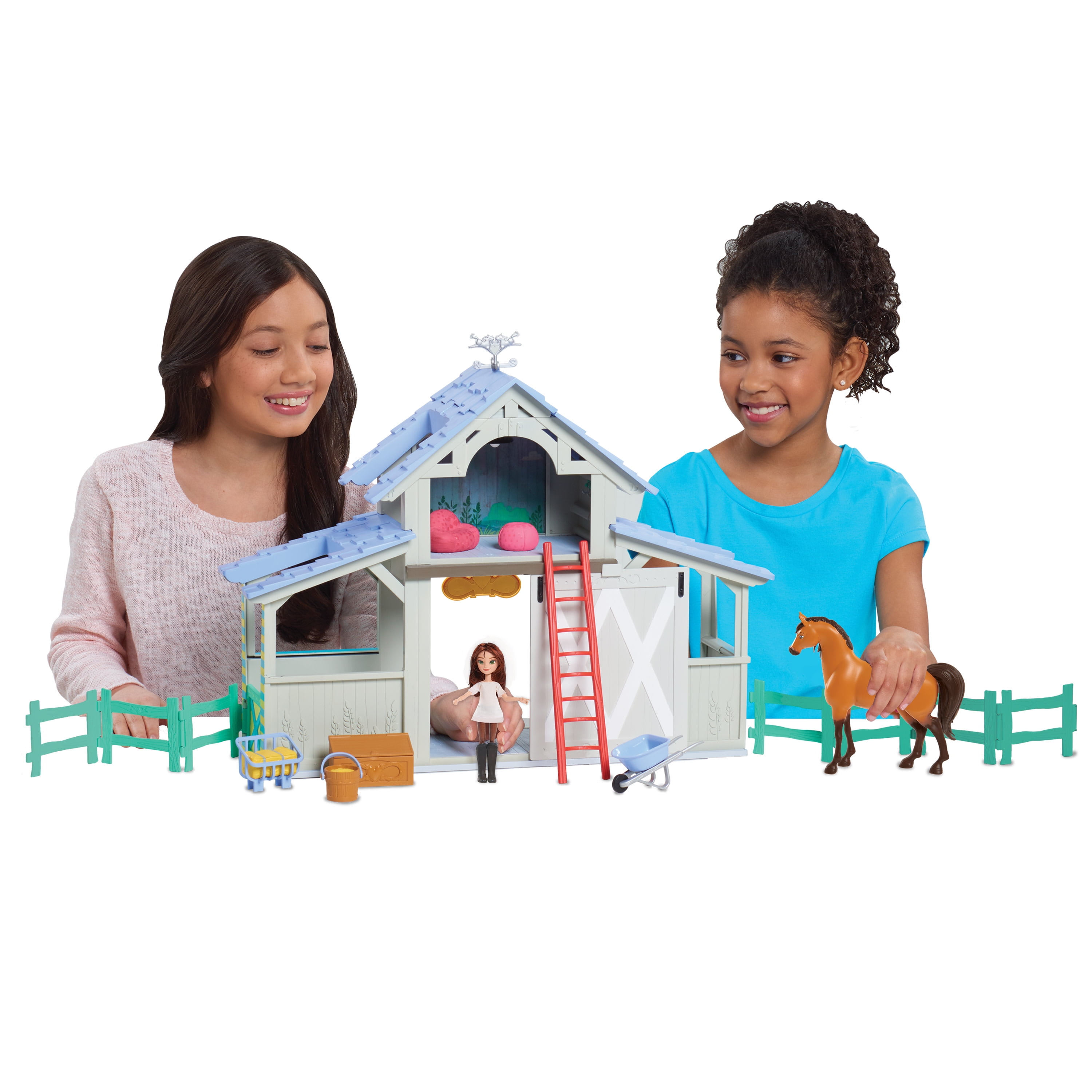 spirit riding free barn playset walmart
