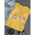 thumbnail image 3 of Corgi Pups Banner T-Shirt Women -Image by Shutterstock, Female x-Large, 3 of 4