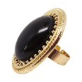 thumbnail image 2 of Soumake Ring Adjustable Big Oval Inlaid Alloy Natural Gem Stone Ring For Dating Fashion, 2 of 8