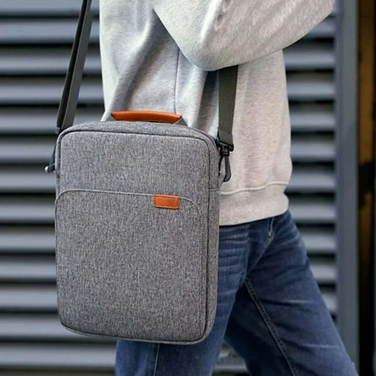 crossbody bag tablet travel CAAORDKSO 7-11 Inch Sleeve Handle Carrying Case with Shoulder Strap, Vintage Leather Messenger Shoulder Bag Small Sling Bag for iPad/Tablet Women Men Work Satchel Bags (Coffee) : Electronics a compact but mighty bag designed for urban life ZMEIKJ 9-11 Inch Tablet Sleeve