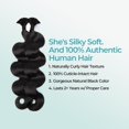 thumbnail image 3 of Cabello trenzado humano Lvnatu Body Wave Color 4, marrón, 22 cm, 3 of 5