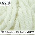 thumbnail image 1 of Sochi Company Yo-Yo String - Fat Size Polyester 100 Pack of YoYo String - 1.3 Meters - (White), 1 of 1