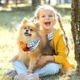 thumbnail image 5 of Brain Pack of Two Translucent Light and Breathable Chiffon Yarn Dog Bandanas, 16x16x22.8in and 20.9x20.9x30in, 5 of 5