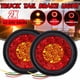thumbnail image 3 of 2pcs-16LED luz trasera de dos colores anillo de goma luz trasera redonda de camión rojo y amarillo adecuado para Kamon MK-272, 3 of 5