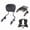 All Black, variant on Motorcycle Detachable Backrest Sissy Bar Luggage Rack For Harley Touring Road King Road Glide Street Glide 2014-2024