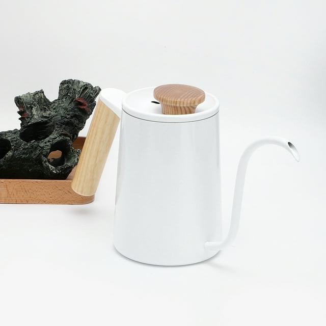 Hervidor de agua de pico largo cafetera hervidor de agua duradero de acero inoxidable 304 saludable y no tóxico restaurante para entusiastas del café por goteo ANGGREK Otros