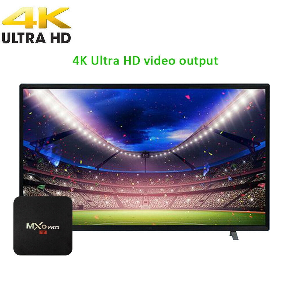 GoldCherry MXQ Pro Set Top Box with IR Remote Control Power Cord HDMI Cable User Manual Supports 4K Ultra HD Count
