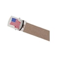 thumbnail image 3 of CTM Cotton Adjustable Belt with U.S.A. Flag Buckle, 3 of 4