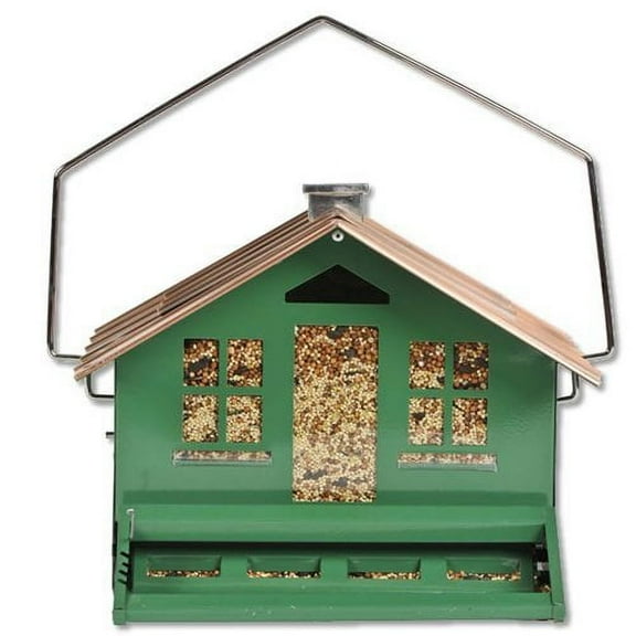 Perky Pet Squirrel Be Gone II Home Style Wild Bird Feeder, 8 lb, Green