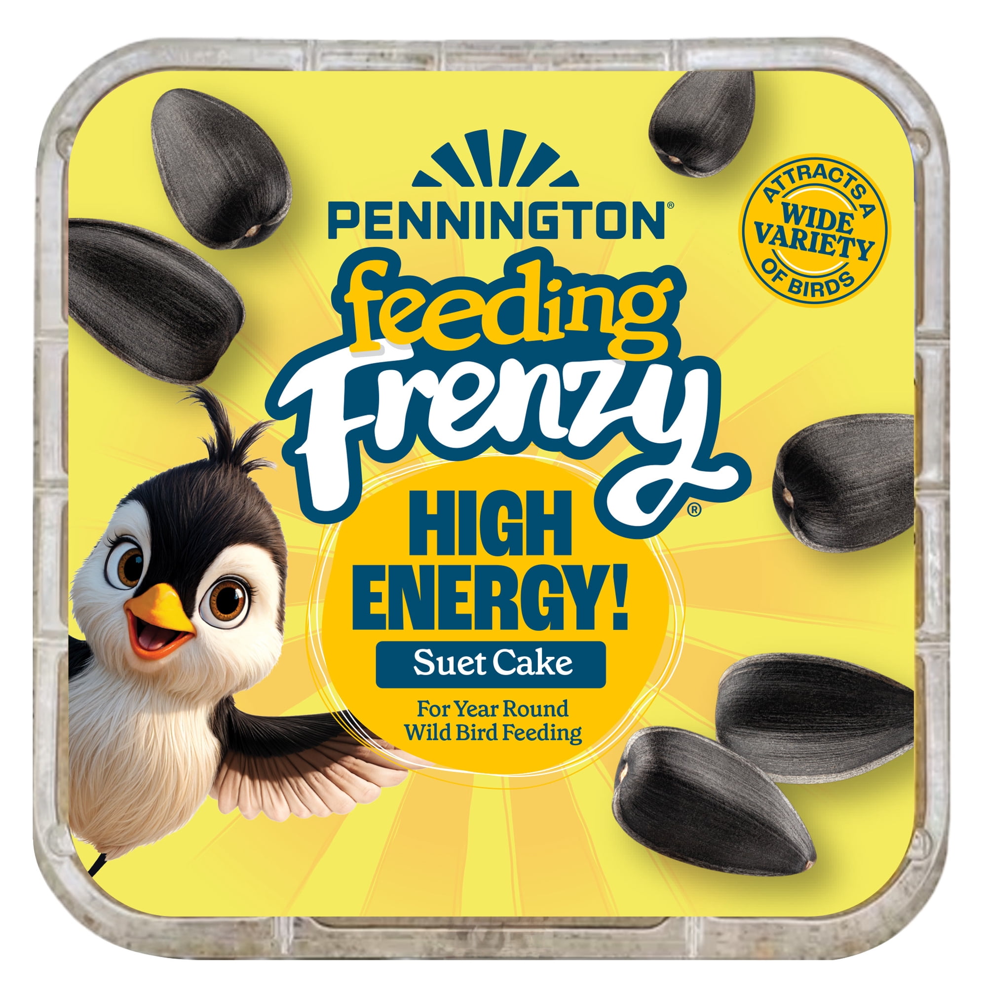 Pennington Feeding Frenzy High Energy Suet Treat, 11.75 oz, Wild Bird Food, 1 Pack, Fresh