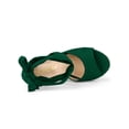 thumbnail image 4 of BLISSFUL STEP Chaussures pour Femmes Espadrilles à Lacets Sandales Compensées à Plateforme Vert 7,5, 4 of 7