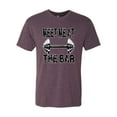 thumbnail image 2 of Wild Bobby, Meet Me at The Bar, Gym/Workout, Men Premium Tri Blend Tee, Vintage Purple, Medium, 2 of 4