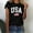 Black, variant on MESSIYO Shirts for Women Graphic Tees for Women oversized summer tops for women cute graphic tees for women women blouses USA Flag Tee Shirt For Short Sleeve American Proud T Shirt Tops Black L
