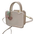 thumbnail image 3 of Bolso de mano para mujer, bolso de mano de gran capacidad con correa ajustable, bonito bolso de mano de piel sintética para compras diarias, 3 of 8