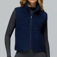 thumbnail image 4 of VoleFox Winter Fleece Sleeveless Zip Up Vest Stand Collar Workout Running Sports Jacket for Men Women, 4 of 15