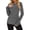 Gray, variant on Rohuuque Thermal Shirts for Women Velvet Lined Loose Polluer Solid Color Crew Neck Raglan Sleeve Thermal Base Layer Tops Pink