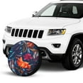 thumbnail image 4 of Kll Tropical Flower Tire Cover,Universal Wheel Tire Cover For Trailer, Rv, Suv, Truck,Camper And Many Vehicle,(16 Inch), 4 of 8