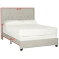 thumbnail image 4 of SAFAVIEH Winslet Modern Tufted Upholstered Bed Frame with Nail Heads, Queen, Light Grey, 4 of 7