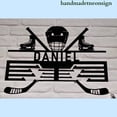 thumbnail image 3 of Handmadetneonsign Hockey Medal Hanger Metal Wall Art Light, Hockey Player Metal Sign Wall Decor, Athlete Metal Decor 46301, 3 of 3
