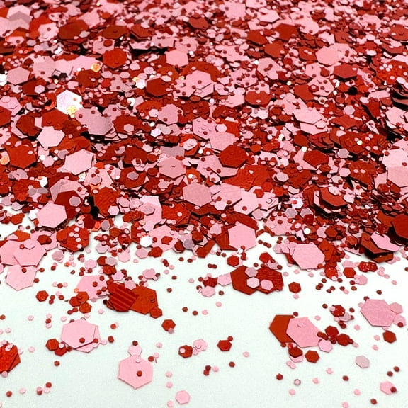 Red and pink valentines day chunky Glitter (1oz bags = 28g) Glitter for Crafts Epoxy Resin Tumblers DIY Decorations Nail Art epoxy resin crafts tumbler decoration DIY holiday projects