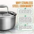 thumbnail image 4 of NutriChef 2 Quart Stainless Steel Sauce Cooking Pot with Glass Lid & Handle, 4 of 8