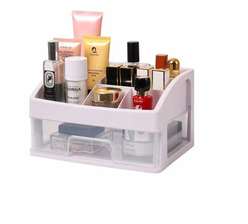 Makeup Organizer with 1 Drawers, Cosmetic Display Cases, Makeup Storage
